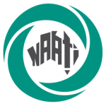 NAATI logo with grey text in Australian map outline surrounded by a green circular swoosh